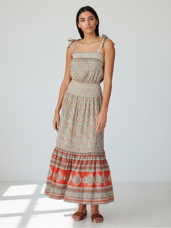 Tory Burch Dresses & Skirts - Tory Burch Legacy Paisley Smocked Sundress size M